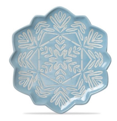 Platter - Holiday, Small Snowflake Plate