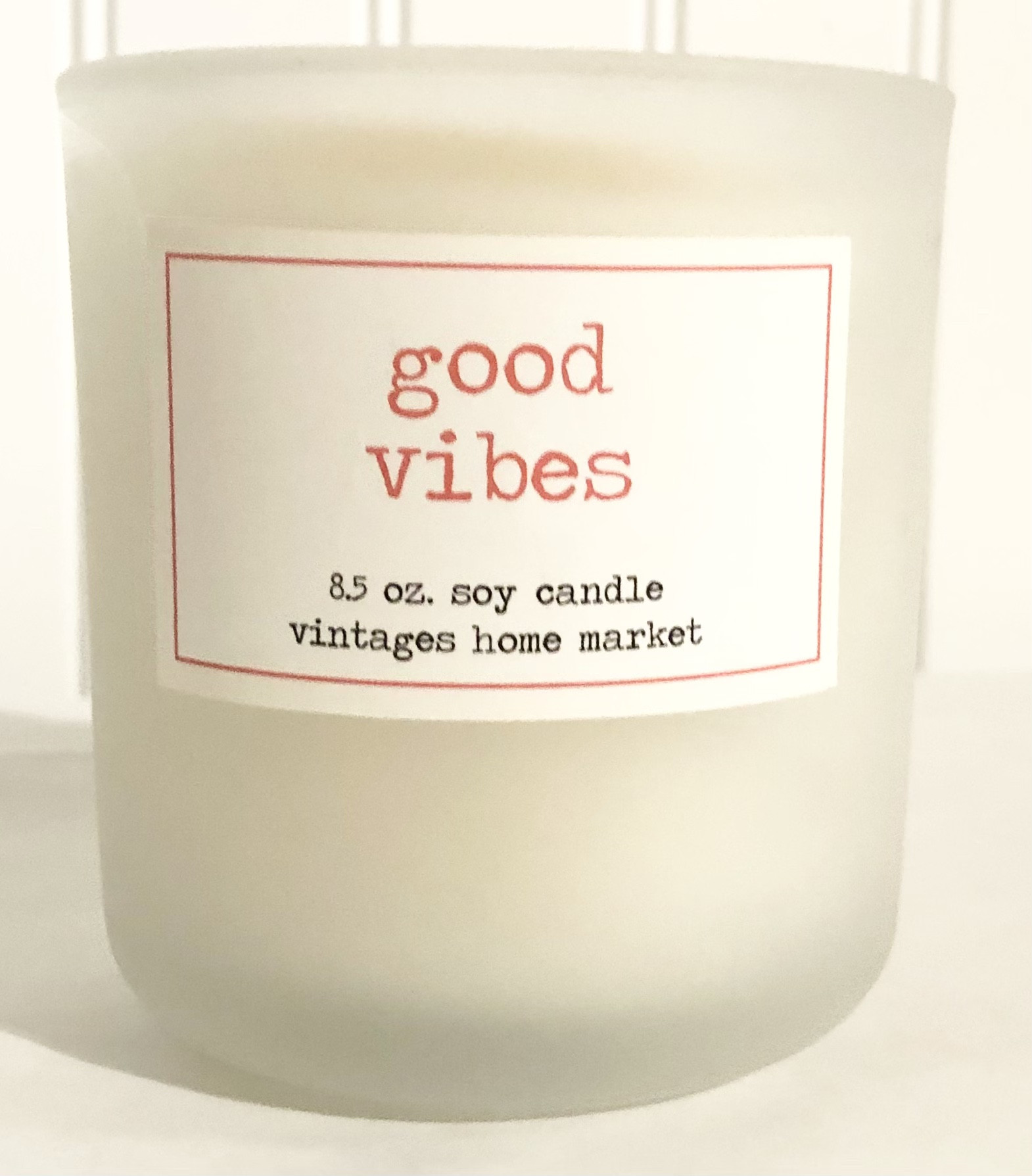 Vintages Home Market - Good Vibes Candle