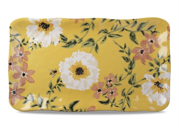 Bee Floral Platter
