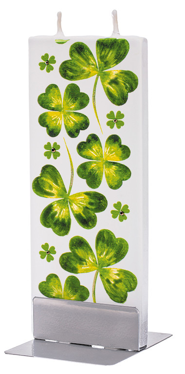 Four Leaf Clover Flat Candle