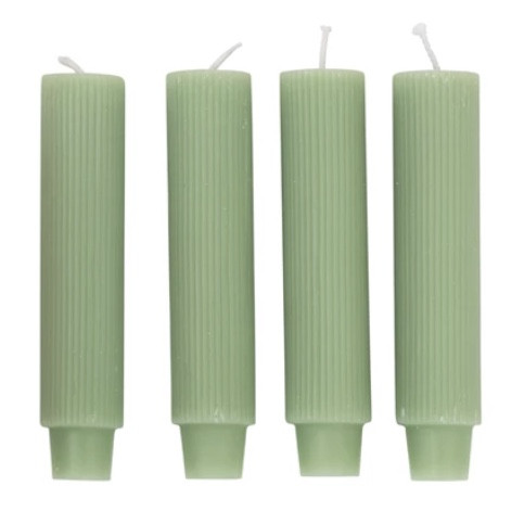 Tapers - Short, Green (Set of 4)