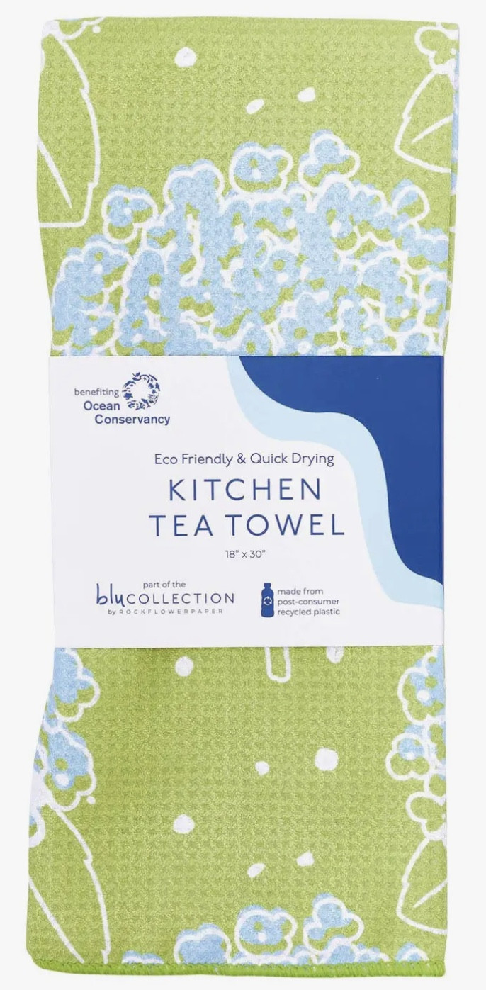 Dish Towel - Microfiber, Hydrangea