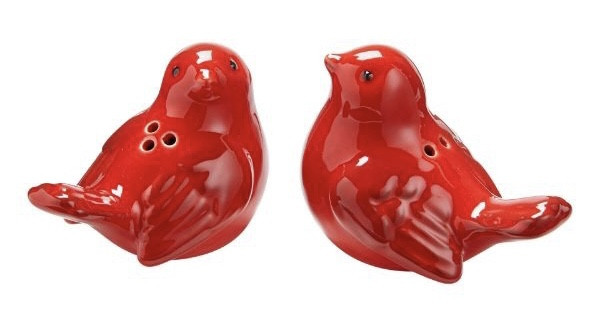Salt & Pepper Shakers - Red Birds