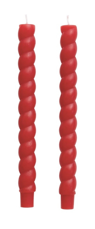 Tapers - Rope, Red (Pair)