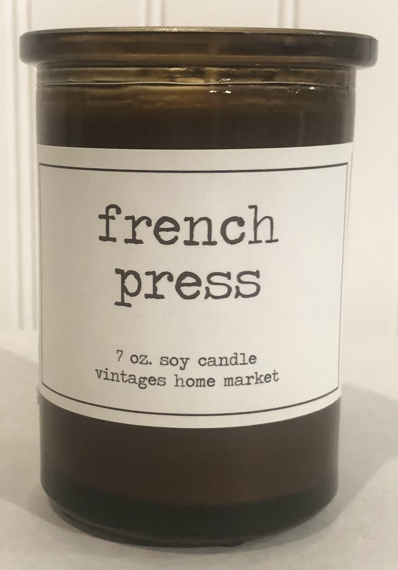Vintages Home Market - French Press  Candle,   Limited Edition