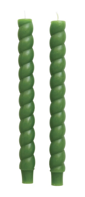 Tapers - Rope, Green (Pair)