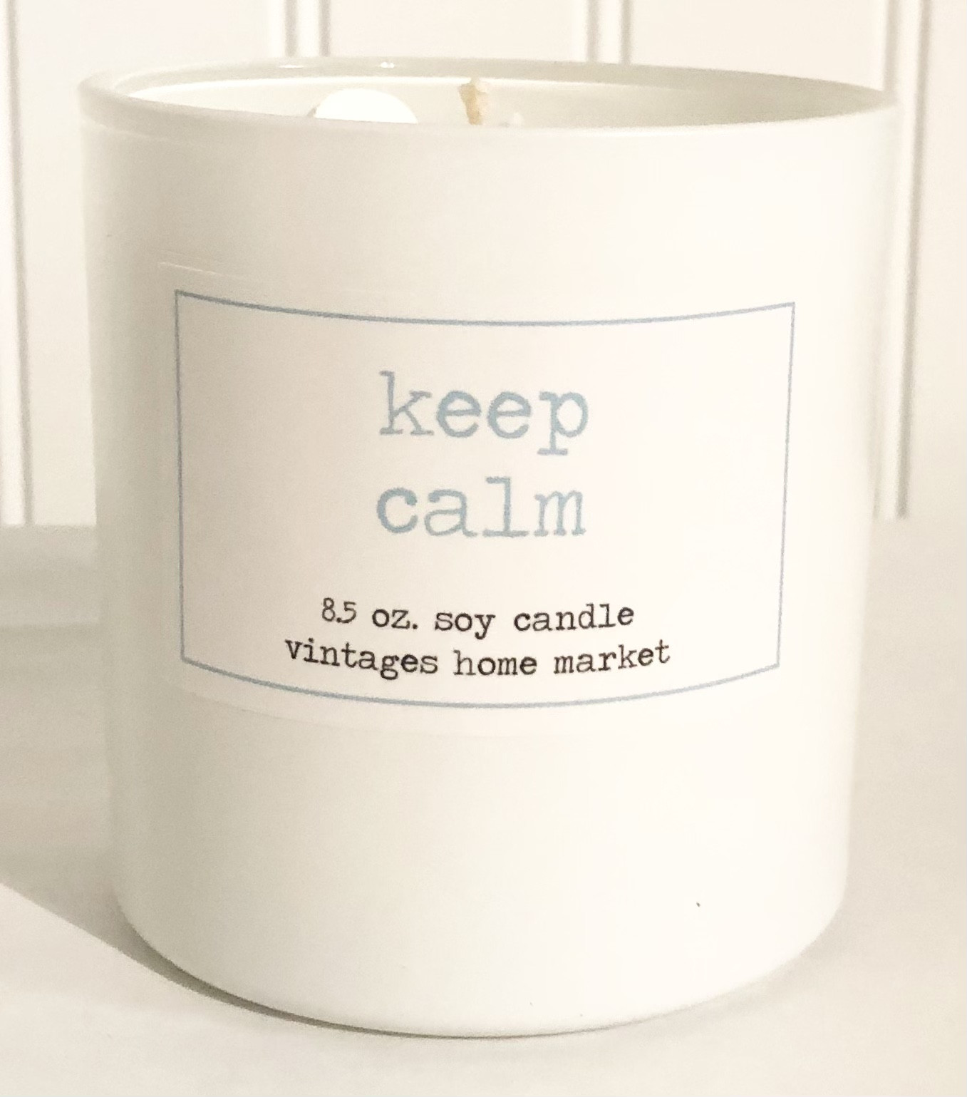 Vintages Home Market - Keep Calm Candle