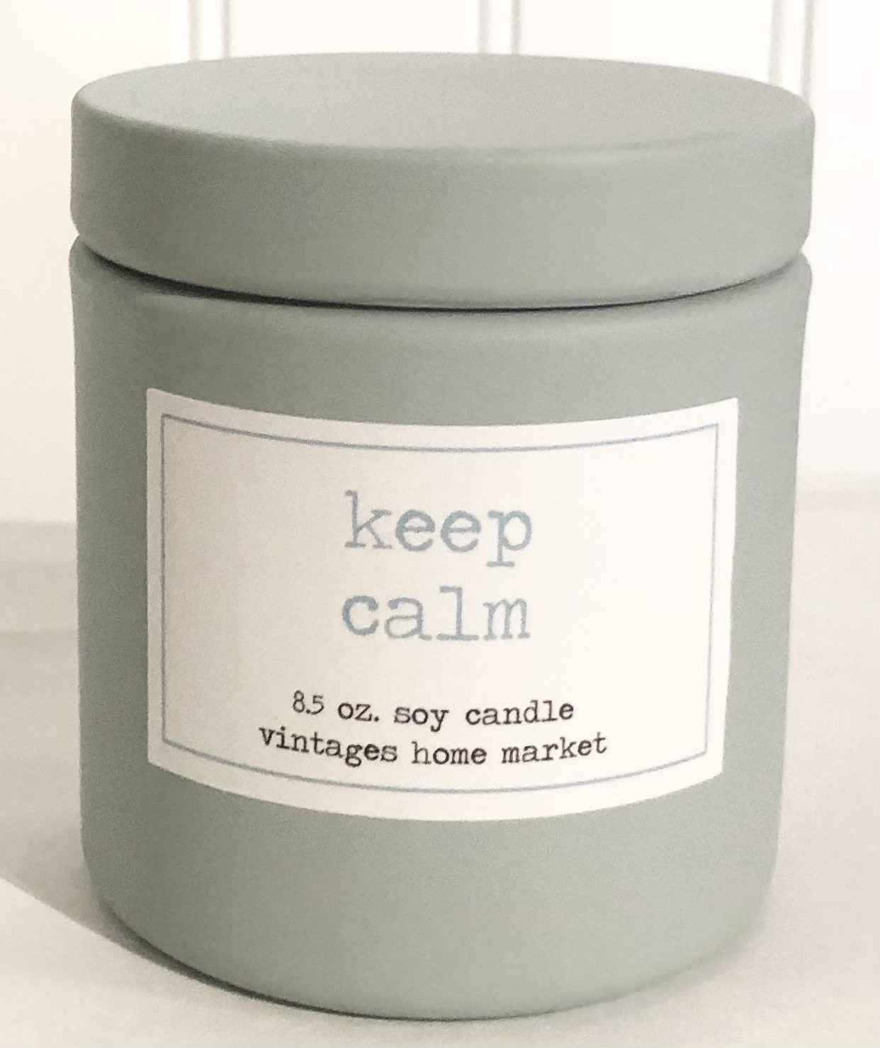 Vintages Home Market - Keep Calm  Candle,  Limited Edition