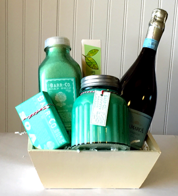 Posh Pink Citron Spa Basket - Spa Gift Baskets Delivered | by Olive & Cocoa