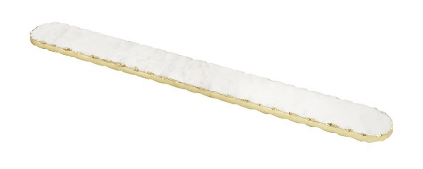 Platter - Holiday, Gold & Marble Long Appetizer Board (24")
