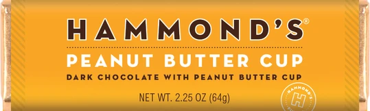 Hammonds' Chocolate Bar - Peanut Butter Cup
