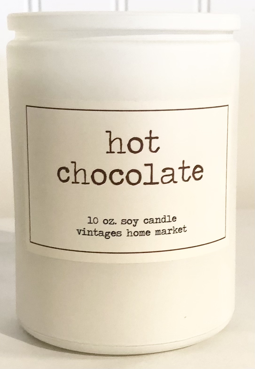 Vintages Home Market - Hot Chocolate  Candle,  Apothecary 10oz