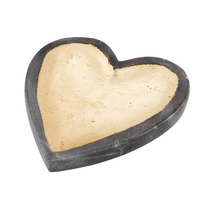 Grey Marble Heart