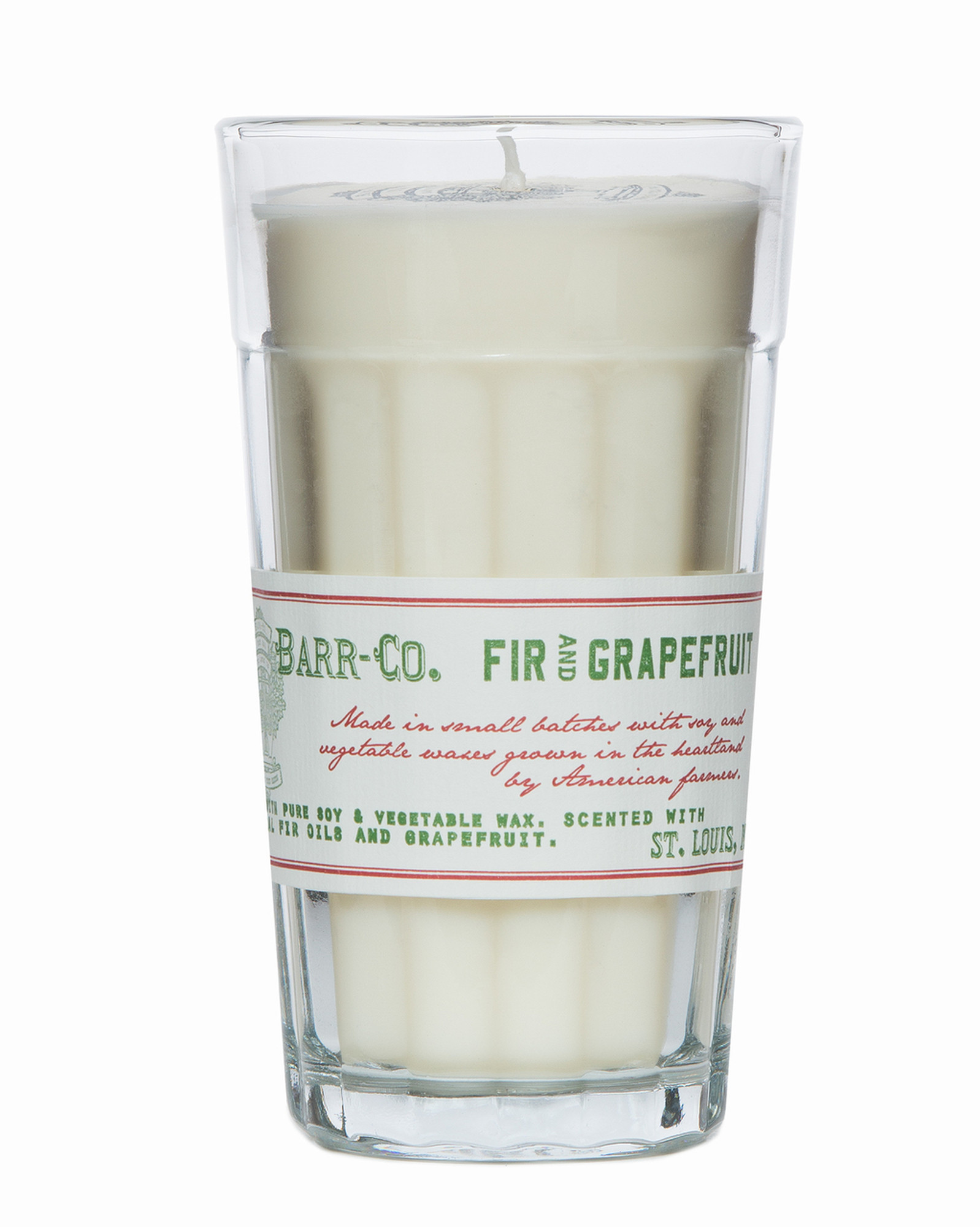 Barr-Co. Fir & Grapefruit Parfait Glass Candle