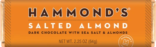 Hammonds' Chocolate Bar - Salted Almond