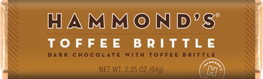 Hammonds' Chocolate Bar - Natural Toffee Brittle