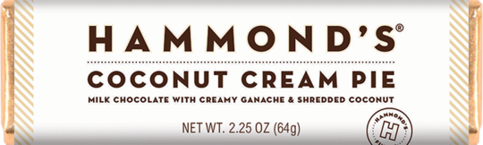 Hammonds' Chocolate Bar - Coconut Cream