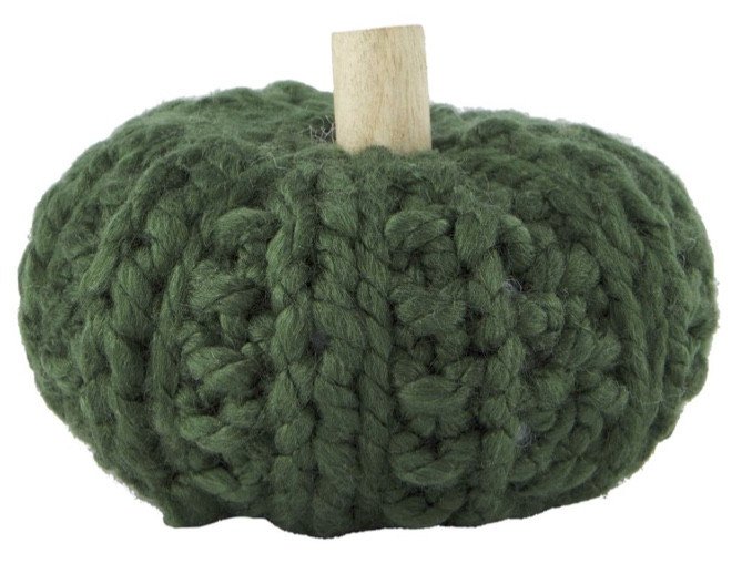 Pumpkin - Crochet Small, Green (4.5”)