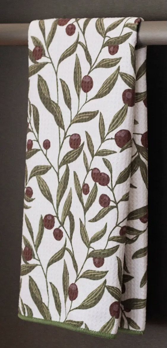 Dish Towel - Microfiber, Olives
