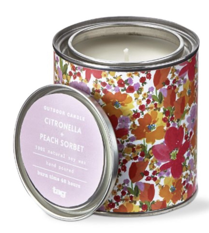 Citronella Candle - Tin (Peach Sorbet)