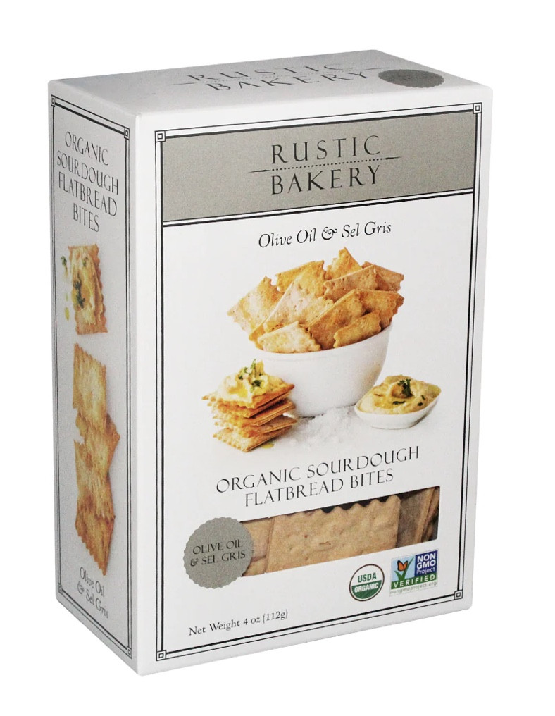Rustic Bakery Flatbread Bites - Olive Oil & Sel Gris 