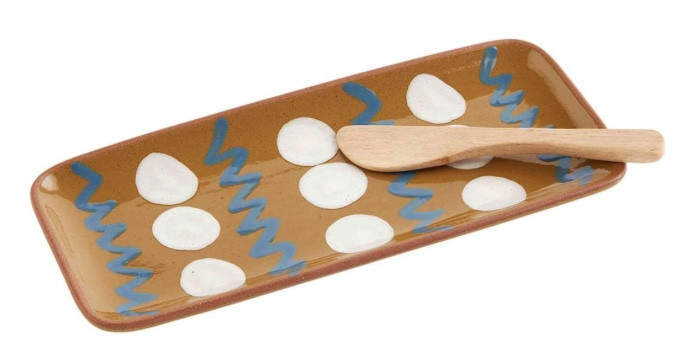 Platter - Dot Tray Set, Mustard