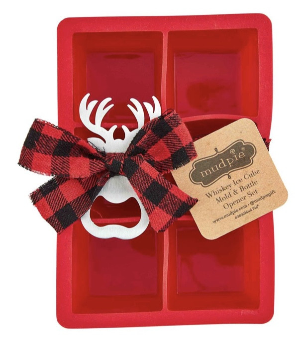 Cocktail Ice Cube Tray Set - Red