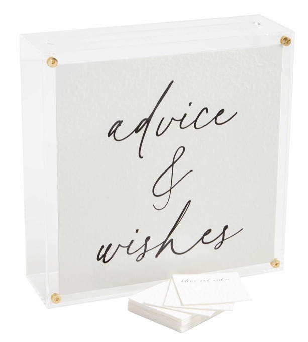 Wedding Advice & Wishes Box Set