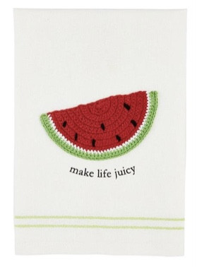 Hand Towel - Crochet Fruit, Watermelon
