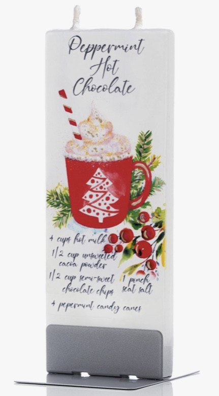 Flat Candle - Holiday, Hot Chocolate