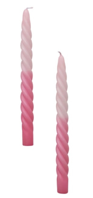 Tapers - Ombre Twist Pink (Pair)