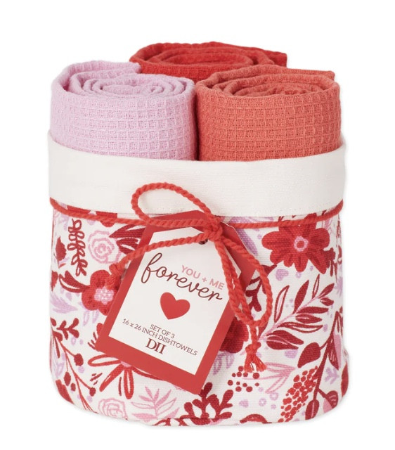 Dish Cloth Set - Red, Pink