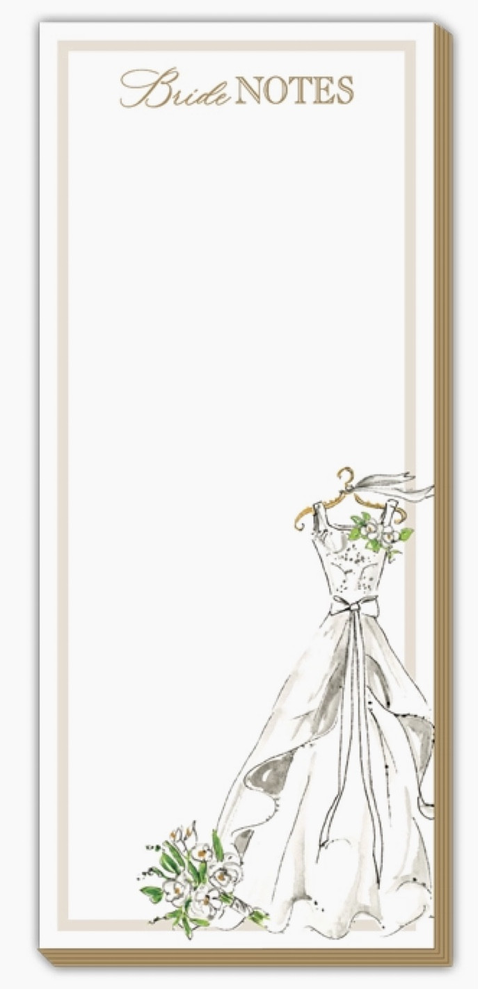 Beck  Notepad - Bride Notes