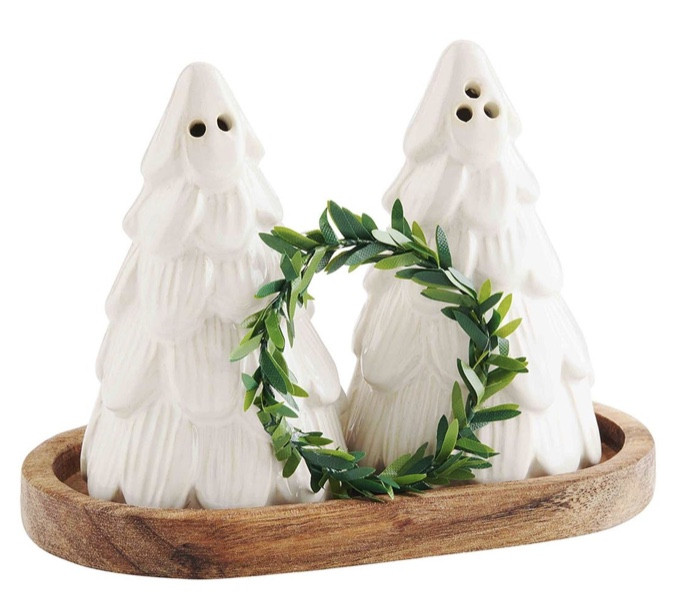 Salt & Pepper Shakers - White Tree