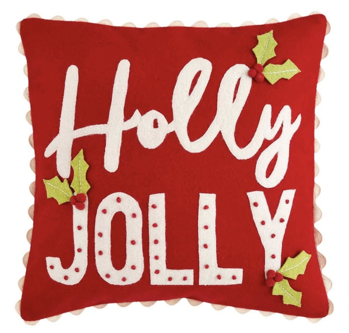  Pillow Holiday  -  Holly Jolly