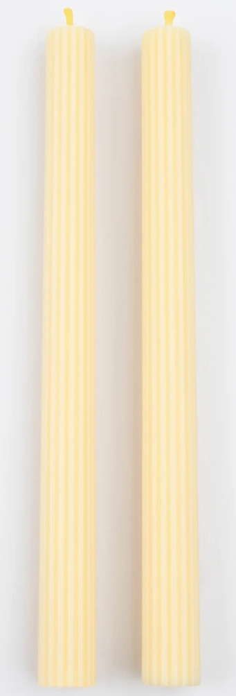 Tapers - Pleated 11” - Yellow (Pair)
