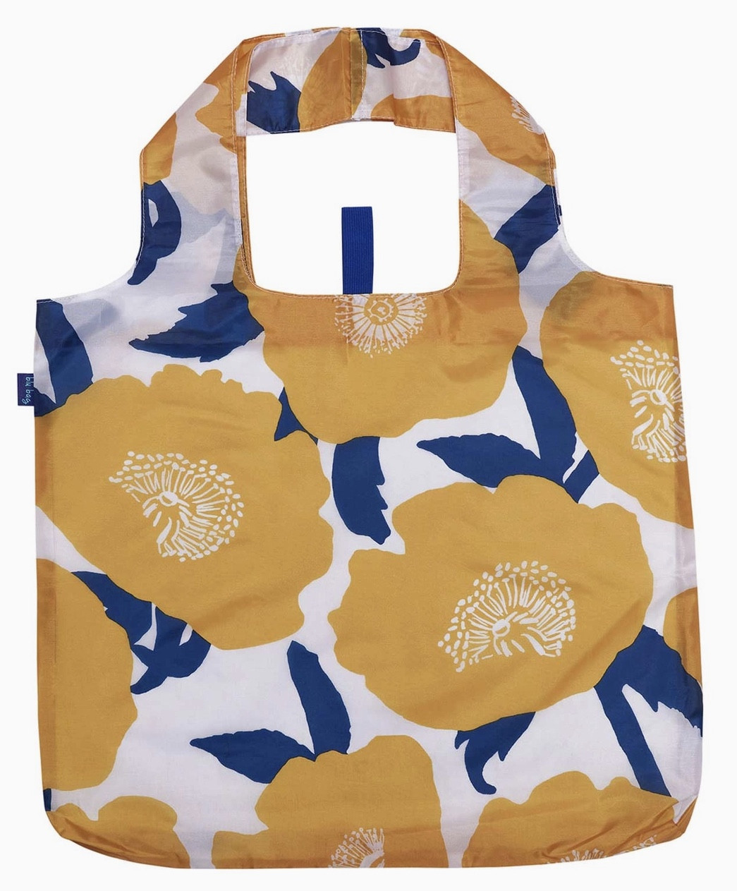 Tote Bag - Blu, Yellow Poppies