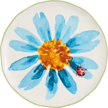 Platter - Blue Flower