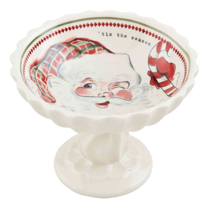 Bowl - Vintage Candy Dish, Santa