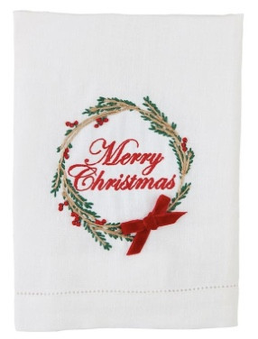 Holiday Hand Towel - Wreath