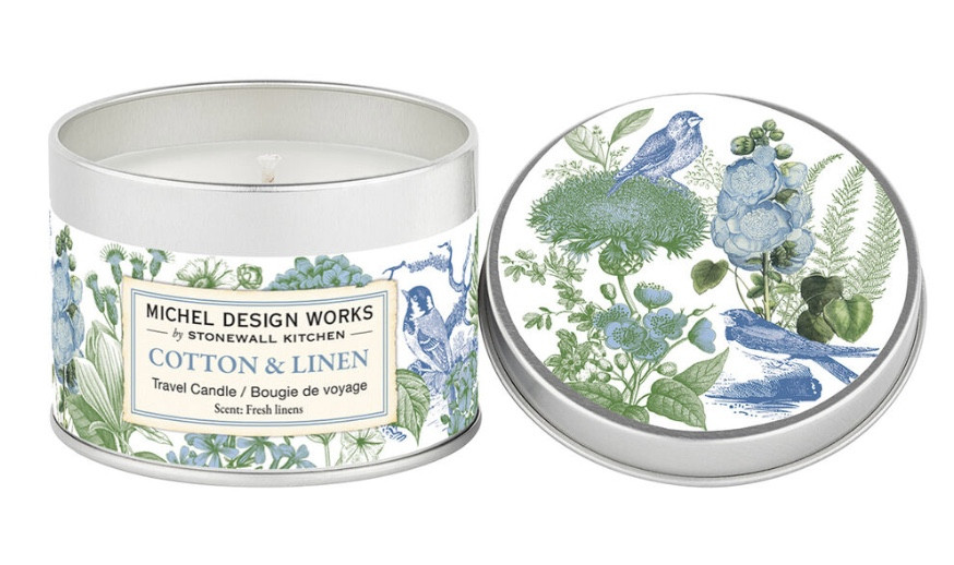 Michel Design - Cotton & Linen Travel Candle (5oz)