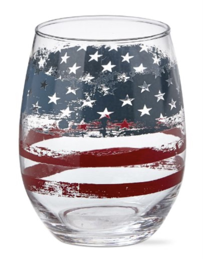 Wine Glass - Stemless, Patriotic
