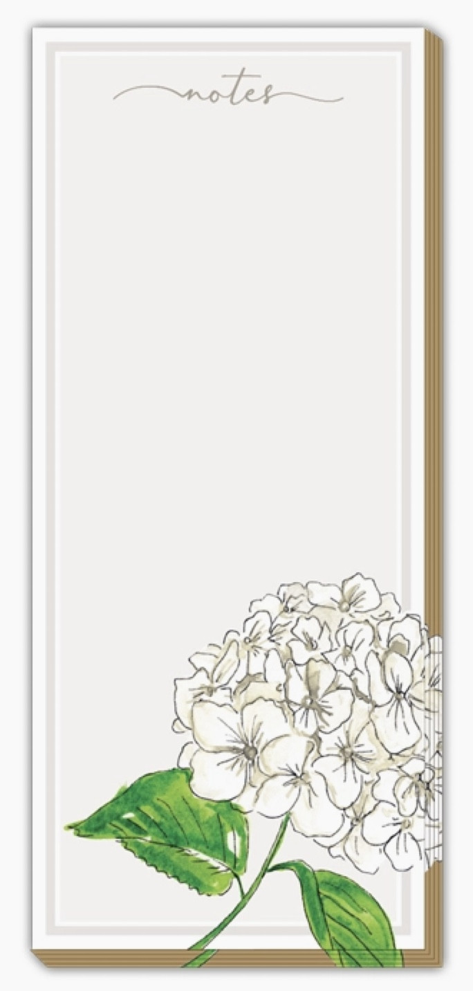 Beck  Notepad - Hydrangea