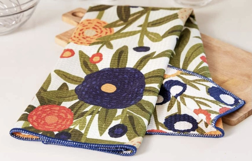 Dish Towel - Microfiber, Harvest Sunshine