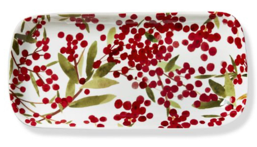 Platter - Holiday, Sprig Berries Platter
