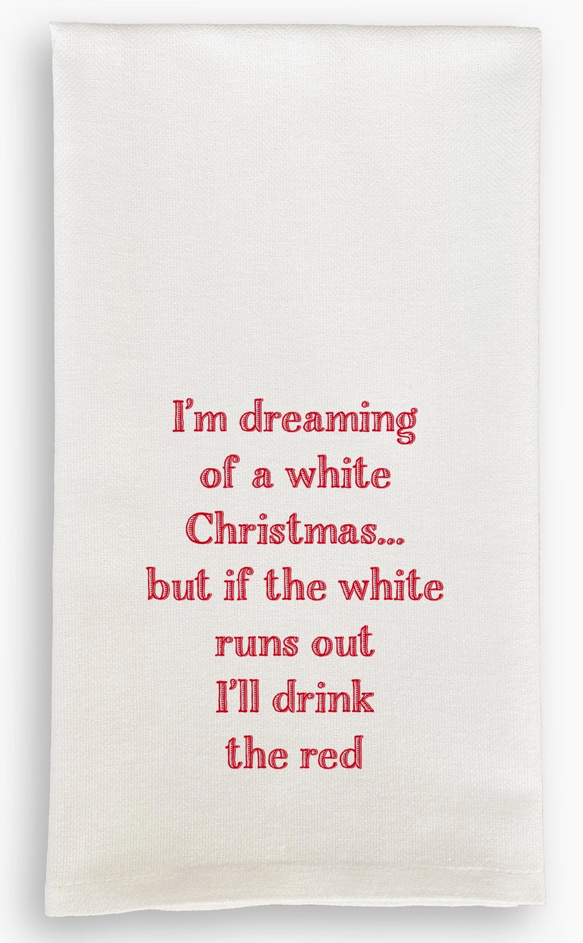 Holiday Dish Towel - Red Wine