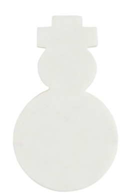 Platter - Small Winter Marble Board, Snowman