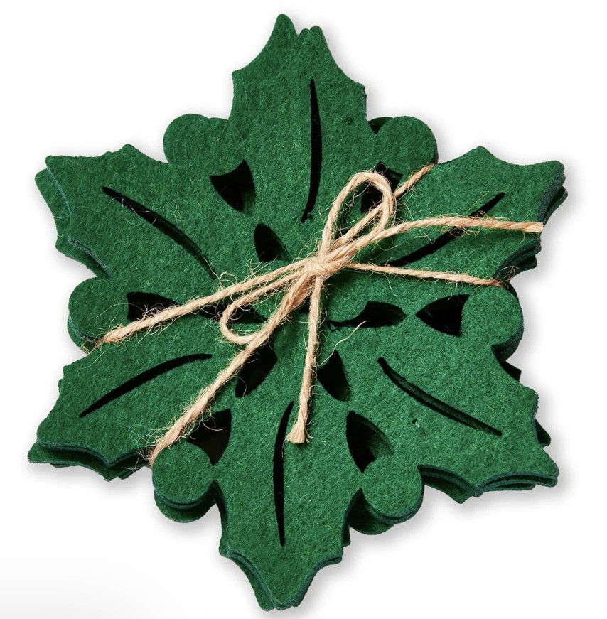 Coasters - Holly, Felt (set of 4)
