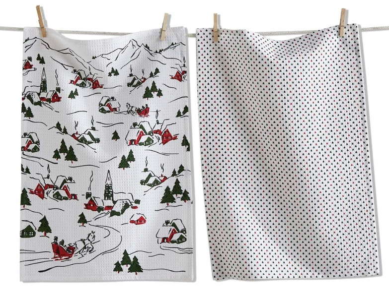 Holiday Dish Towel (Set of 2) - Winter Vignette 