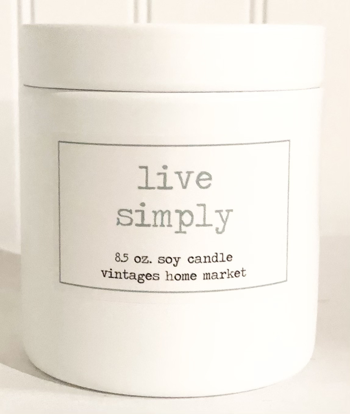 Vintages Home Market - Live Simply Candle